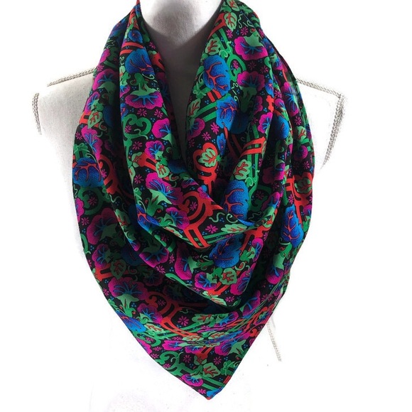Diane Freis Accessories - Diane Freis silk scarf Bright Multicolored